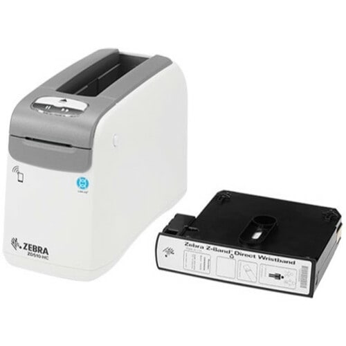 Zebra ZD510-HC Desktop Direct Thermal Printer - Monochrome - Wristband Print - USB - Bluetooth - 558 mm Print Length x 30.