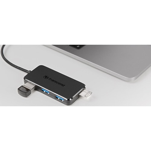 Transcend USB Hub - USB Type C - 4 Total USB Port(s) - 4 USB 3.1 Port(s) - PC, Mac, Linux