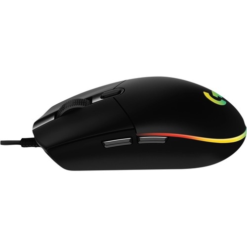 Logitech G102 Gaming Mouse - USB - Optical - 6 Button(s) - Black - Cable - 8000 dpi - Scroll Wheel - Right-handed
