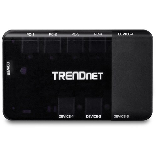 TRENDnet TK-U404 USB Switch - New - External - 4 Total USB Port(s) - 4 USB 3.1 Port(s) - PC, Mac
