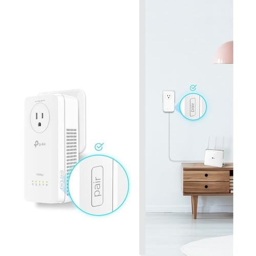 TP-Link TL-WPA8631P KIT Powerline Network Adapter - 1 - 3 x Network (RJ-45) - 1300 Mbit/s Powerline - 300 m Distance Suppo