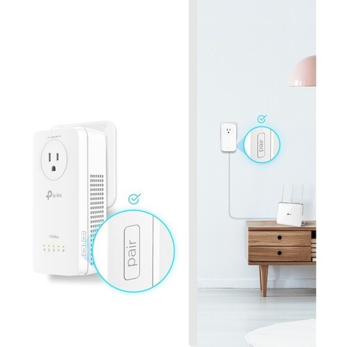 TP-Link TL-WPA8631P KIT Powerline Netzwerkadapter - 1 - 3 x Netzwerk (RJ-45) - 1300 Mbit/s Stromleitung - 300 m Reichweite