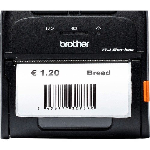 Etiquette polyvalente Brother - 76 mm Width x 44 mm Longueur - Rectangle - Impression thermique directe - Blanc - 70 / Rou