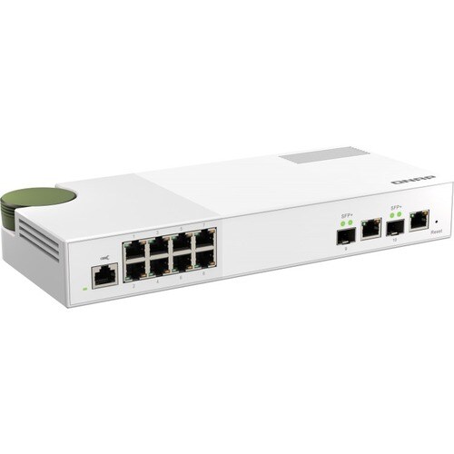 QNAP QSW QSW-M2108-2C 10 Ports Manageable Ethernet Switch - 2 Layer Supported - Modular - 12.17 W Power Consumption - Opti