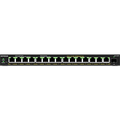 16-PORT POE+ GIGABIT SWITCH PLUS SWITCH POE+ 231W 1XSFP