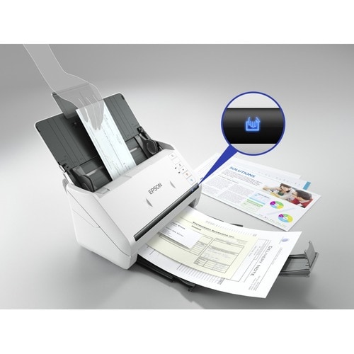 Epson WorkForce DS-530II Sheetfed Scanner - 600 x 600 dpi Optical - 24-bit Color - 8-bit Grayscale - 35 ppm (Mono) - 35 pp