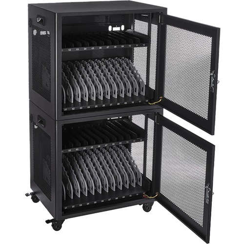 V7 CHGSTA12AC-1E Charging Cabinet - Up to 38.1 cm (15") Screen Support - 12 Devices Supported - 52.3 cm Height x 42.9 cm W