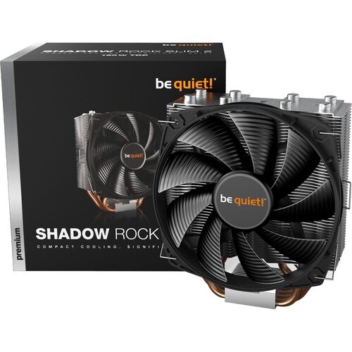 be quiet! Shadow Rock Slim 2 Cooling Fan/Heatsink - Processor - 135 mm Maximum Fan Diameter - 1 x Fan(s) - 1400 rpm - Air 