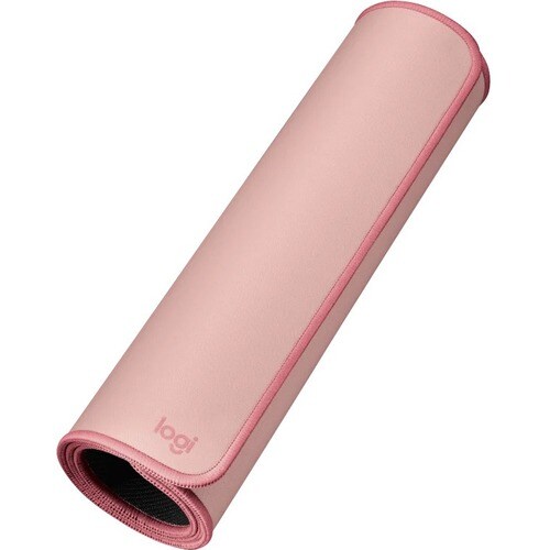 Logitech Mouse Pad - 300 mm x 700 mm - Dark Rose - Natural Rubber, Nylon, Polyester - Anti-slip, Anti-fray, Spill Resistant