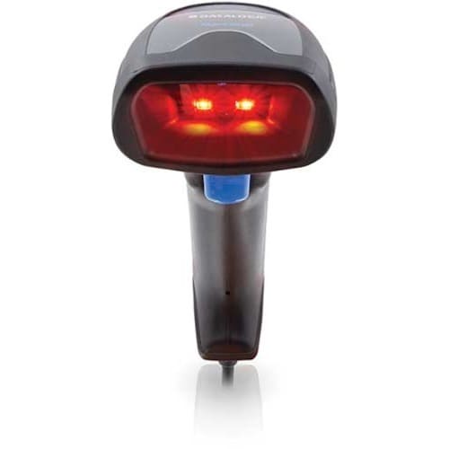 Handheld Barcode Scanner Kit - Cable Connectivity - Black - USB Cable Included - 398.78 mm Scan Distance - 1D, 2D - Imager