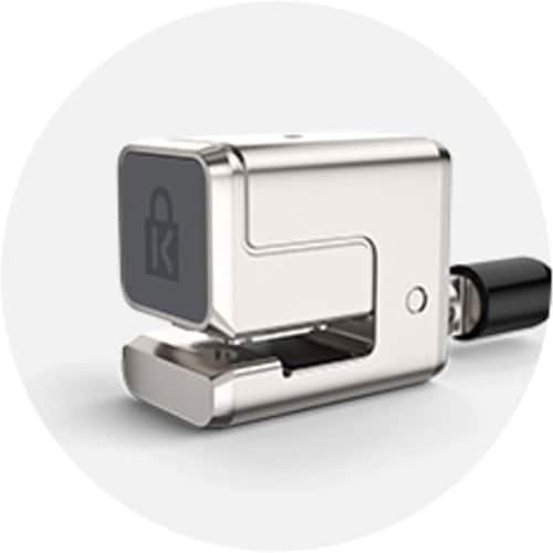 Kensington K68134WW Cable Lock For Tablet - TAA Compliant - 1.80 m Cable - Keyed Lock - Black, Silver - Carbon Steel - For