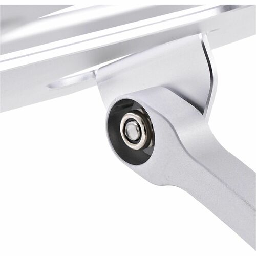 StarTech.com Laptop Stand for Desk, Ergonomic Laptop Stand Adjustable Height, Aluminum, Up to 22lb/10kg, Foldable Notebook