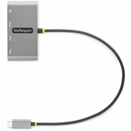 HUB LADRON USB-C DE 3 PUERTOS USBA DE 5GBPS CON RED ETHERNET