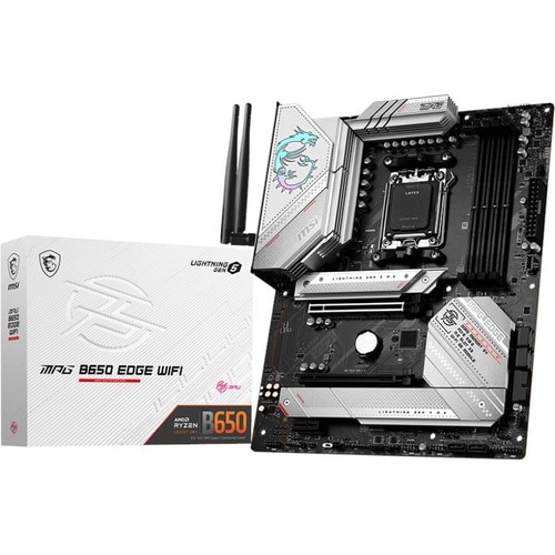 MSI MPG B650 EDGE WIFI Gaming Desktop Motherboard - AMD B650 Chipset - Socket AM5 - ATX - Ryzen 7 Processor Supported - 12