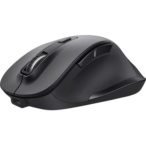 Trust Fyda Maus - Funkfrequenz - USB 2.0 - Optisch - 6 Taste(n) - Schwarz - Kabellos - 2,40 GHz - wiederaufladbar - 2400 d