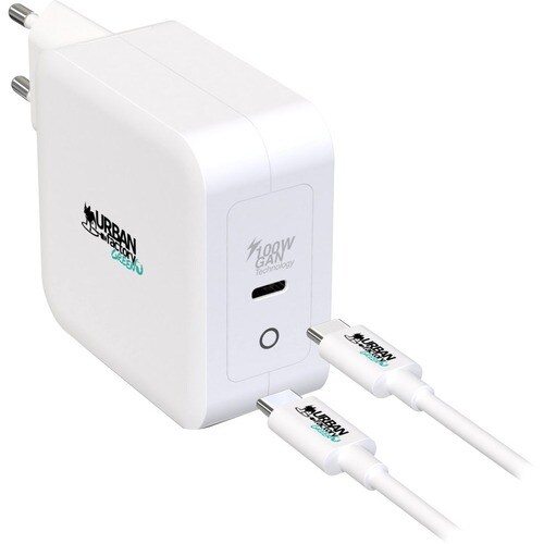 Urban Factory CYCLEE 100 W AC Adapter - Universal Adapter - USB Type-C - For Computer, Tablet PC, Smartphone, Notebook - 5