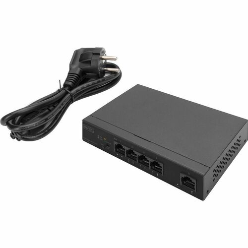 Digitus 4 Anschlüsse Ethernet-Switch - Gigabit-Ethernet - 10/100/1000Base-T - 2 Unterstützte Netzwerkschicht - Modular - 6
