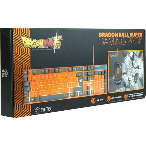 FR-TEC Gaming Keyboard/Mouse & Mouse Pad - USB Cable Keyboard - Keyboard/Keypad Color: Grey, Orange - USB Cable Mouse - Po