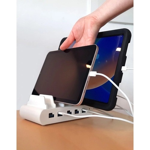 Compulocks 5 Ports USB Charging Dock Station With UK Plug - Ideal for tablets and iPads, 5 ports USB charging hub - USB\US