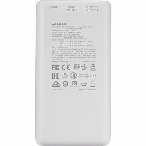 Miniatura 5 de POWER BANK ADATA P20000 QCD 20.000 mAh B