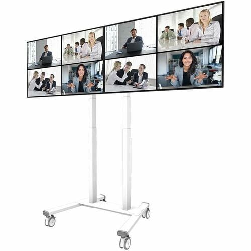 Adaptador de montaje Neomounts para Pantalla LCD, Pantalla, Soporte de Pared - Blanco - Altura ajustable - 2 Pantalla(s) a
