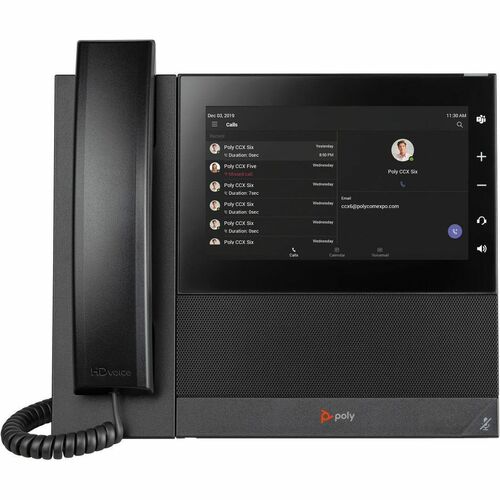 HP Poly CCX 600 Business Media Phone for Microsoft Teams and PoE-enabled