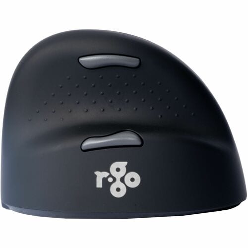 R-Go HE Break Vertical Mouse Mouse - Bluetooth/Radio Frequency - USB Type C - Optical - 5 Button(s) - Black - PC, Mac - Wi
