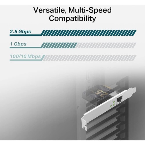 2.5 GIGABIT PCI EXPRESS NETWORK ADAPTER SPEC PCIE 2.1 X1 FATURE