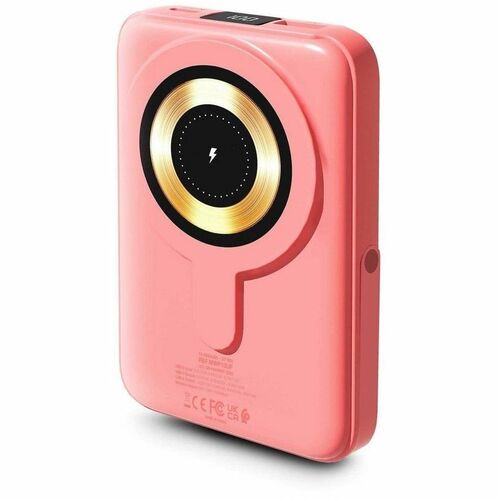 Urban Factory Power Bank - Coral - For Smartphone - 10000 mAh - 15 W - 4.50 A, 3 A, 1.67 A, 2.22 A, 2 A, 1.50 A - 5 V DC, 