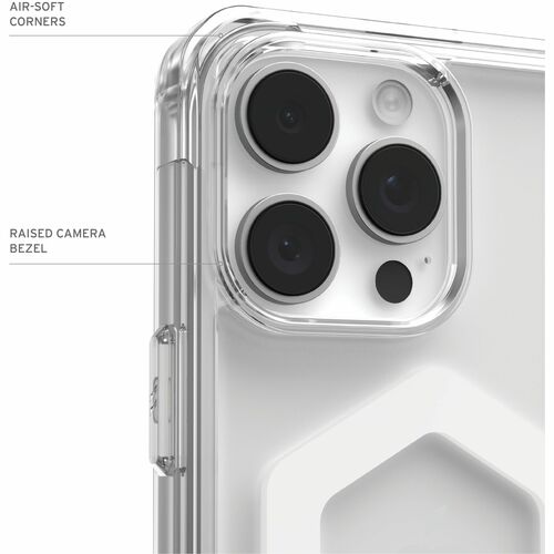 Urban Armor Gear Plyo Case for Apple iPhone 16 Pro Max Smartphone - Ice/White - Yellowing Resistant, Impact Resistant, Dro
