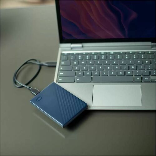 WD WDBB7B0020BBL-WEWM 2 TB Portable Hard Drive - External - Notebook, MAC Device Supported - USB 3.2 (Gen 1) Micro-B - 2 Y