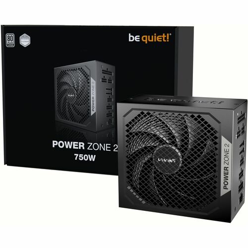 be quiet! Power Zone 2 BP006EU ATX 3.1 Modular Power Supply - 750 W - Internal - 120 V AC, 230 V AC Input - Active PFC - 1