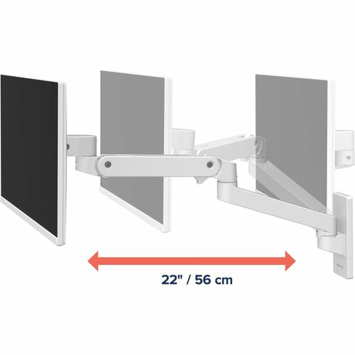 Ergotron Mounting Arm for Monitor, LCD Display - White - Height Adjustable - 1 Display(s) Supported - 86.4 cm (34") Screen