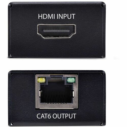 StarTech.com HDMI Extender - Black - 2 x Network (RJ-45) - 1 x USB - 2 x HDMI - 60.96 m Extended Range - Metal