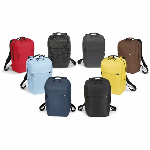 Dicota Commuter Carrying Case (Backpack) for 33 cm (13"") to 40.6 cm (16"") Notebook - Brown - 300D rPET Polyester Body - 