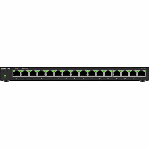 Netgear Business GS316v3 16 Ports Ethernet Switch - Gigabit Ethernet, Fast Ethernet - 10/100/1000Base-T - 2 Layer Supporte