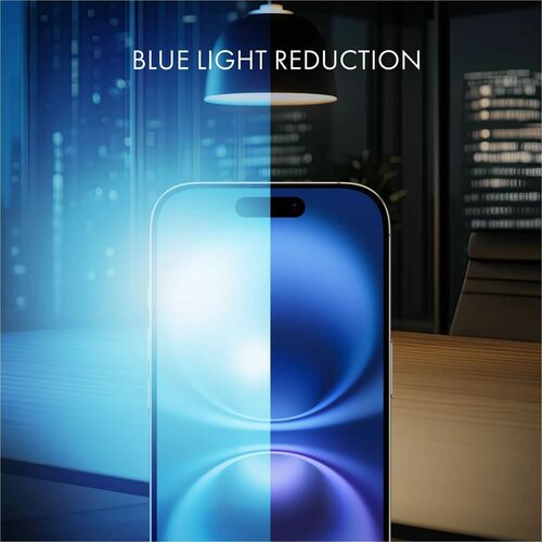 Dicota Polyethylene Terephthalate (PET) Anti-glare Privacy Screen Filter for Apple iPhone 17 - For OLED iPhone 17 - Blue L