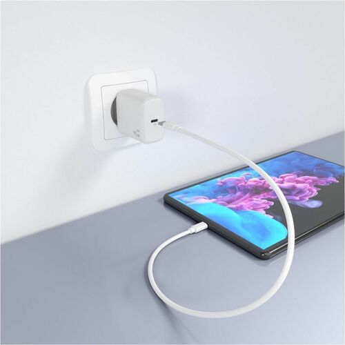 CARGADOR GAN 45W USB-C PD3.0 BLANCO