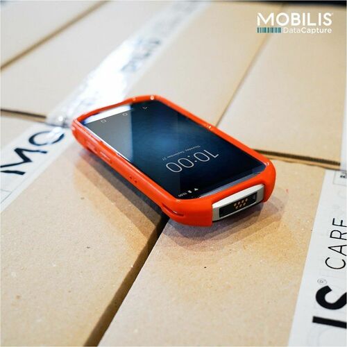 MOBILIS PROTECH Rugged Carrying Case Zebra Mobile Computer - Safety Orange - Drop Resistant, Shock Resistant, Scratch Resi