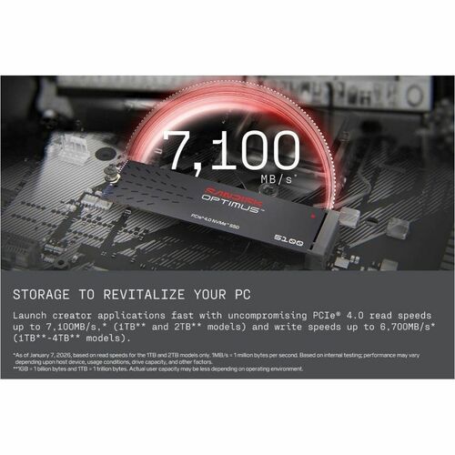 SanDisk Optimus 5100 SDSP51100TAN-000E0 1 TB Solid State Drive - M.2 2280 Internal - PCI Express NVMe (PCI Express NVMe 4.