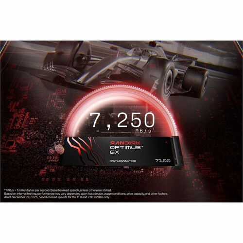 SanDisk Optimus GX 7100 SDSP71200TAN-000E0 2 TB Solid State Drive - M.2 2280 Internal - PCI Express NVMe (PCI Express NVMe
