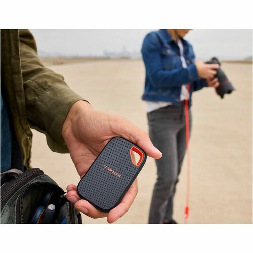 SanDisk Extreme Portable SDSSDE70-2T00-G25 2 TB Portable Solid State Drive - External - Black - USB 3.1 Type C - 256-bit A