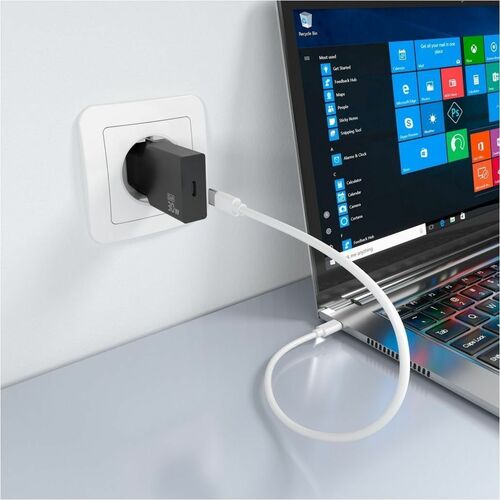 CARGADOR GAN ULTRA DELGADO 30W 1XUSB-C PD3.0 NEGRO