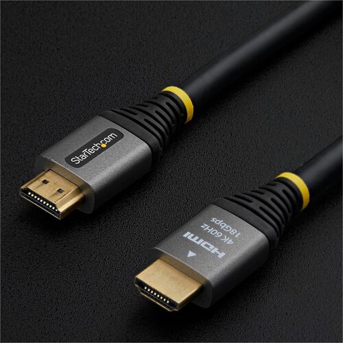 StarTech.com Cavo HDMI High Speed Premium Certificato da 1,5 m, HDMI 2.0, 4K 60Hz / 1440p 144Hz, HDR10, ARC, 18 Gbps - Cab