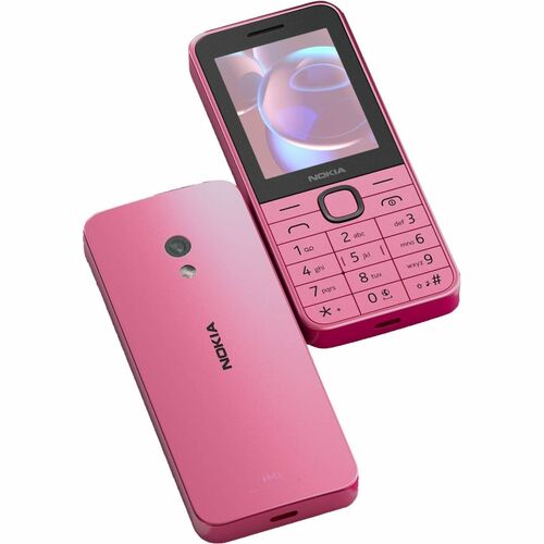 Nokia 225 4G (2024) 128 MB Feature Phone - 6.1 cm (2.4") TFT LCD QVGA 240 x 320 - Cortex A71 GHz - 64 MB RAM - 4G - Pink -