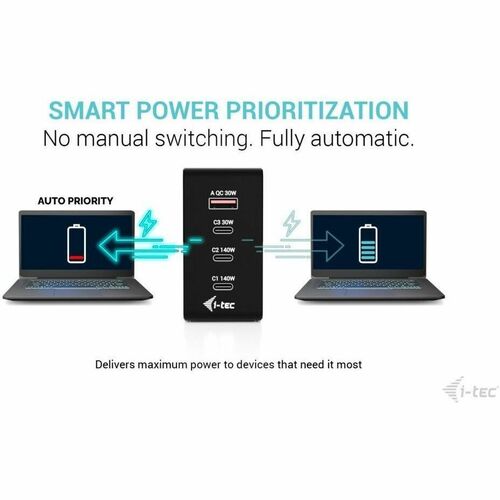 I-TEC 140W INTELLIGENT CHARGER MULTIPORT USB CHARGER