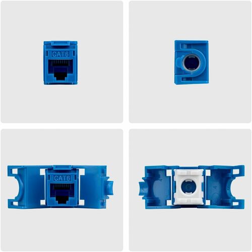 StarTech.com Gold Plated Network Connector - 24 / Pack - TAA Compliant - 1 x RJ-45 Network - Female - Blue