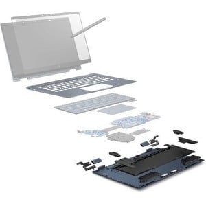 HP Elite Dragonfly G2 33.8 cm (13.3") 触控屏 可转换 2合1笔记本 - UHD - Intel Core i7 第11代 i7-1165G7 - 32 GB - 1 TB SSD - Intel 芯片 - 