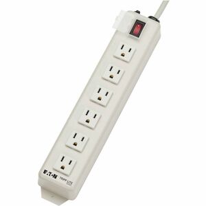 Eaton Tripp Lite Series Power It! 6-Outlet Power Strip, 15 ft. (4.57 m) Cord, 5-15P, Metal Housing - NEMA 5-15P - 6 NEMA 5