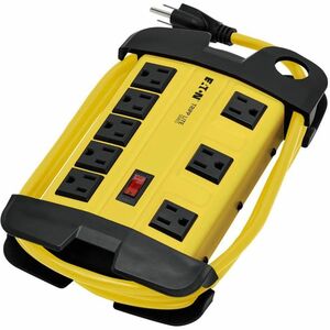 Eaton Tripp Lite Series Power It! 8-Outlet Safety Power Strip, 15 ft. (4.57 m) Cord, Hang Holes, Cord Wrap, Outlet Covers 